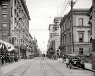 Mobile Alabama circa  Royal Street looking south from St Francis